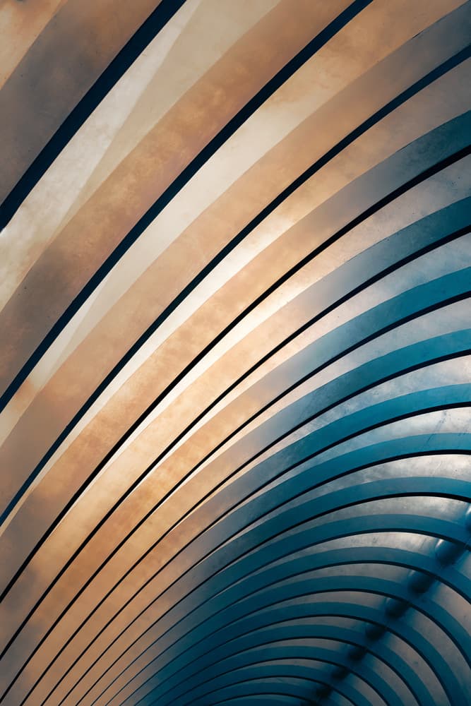 Abstract Gradient Curves by Marc Huybrighs — canvas wall art