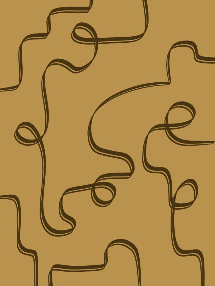 Flowing Ribbon Pattern by Yuli Saputra — canvas wall art