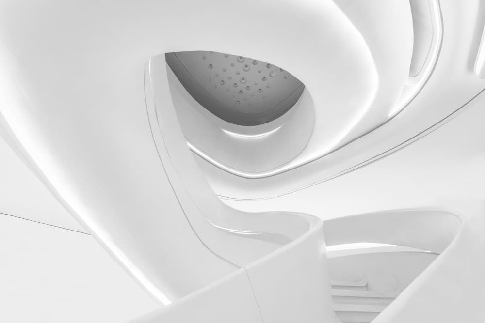 Fluid White Architecture by konglingming — canvas wall art