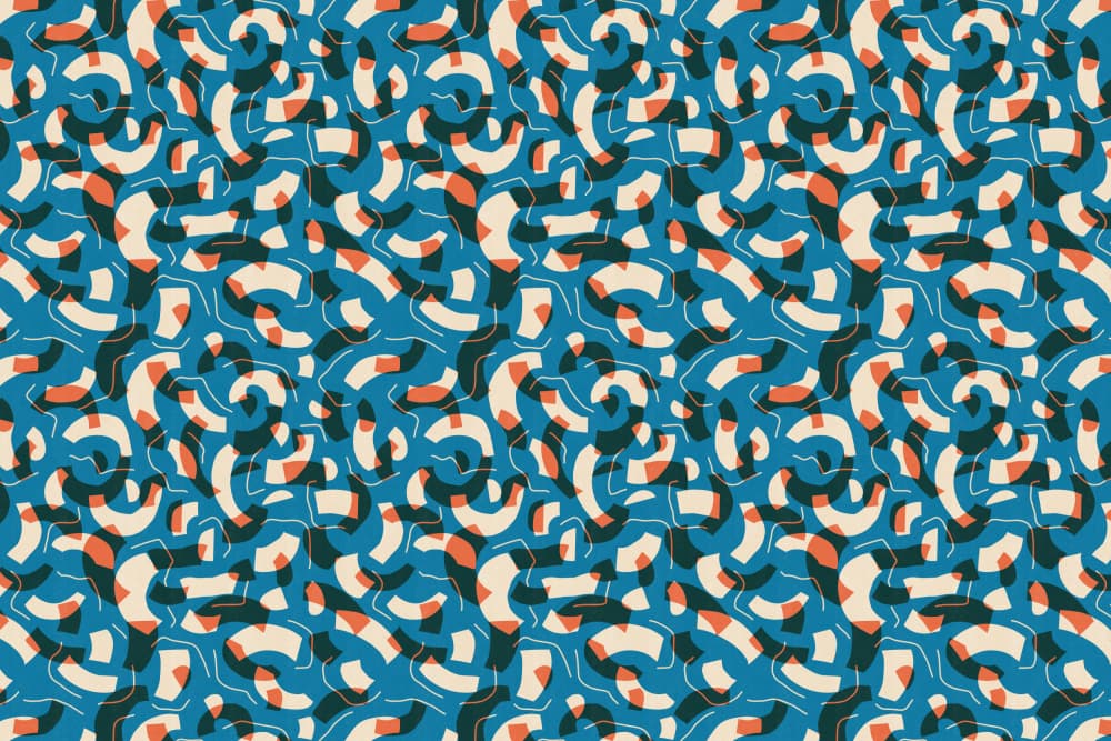 Cyanopatternno08 by Treechild — canvas wall art