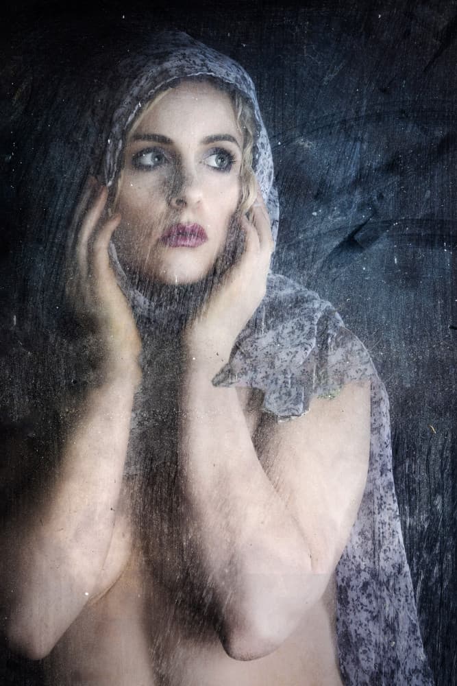 Mysterious Nude Portrait by Jan Slotboom — canvas wall art