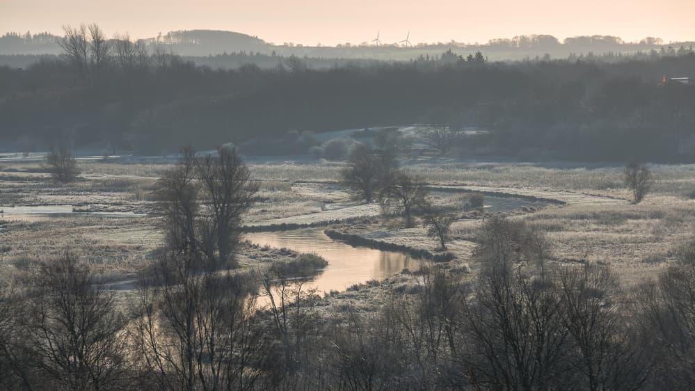 Winding Frosty River by Leif Løndal — canvas wall art