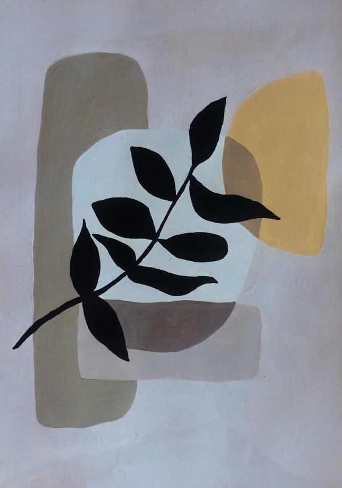 Minimalist Botanical Shapes by Aylin Demir — canvas wall art