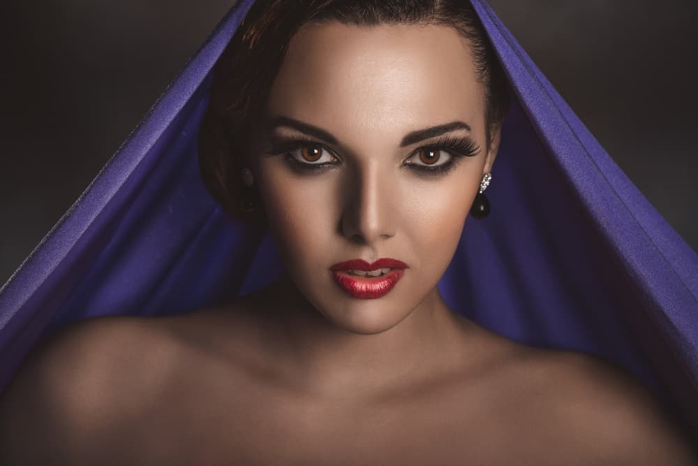 Seductive Purple Gaze by Peppe Tambè — canvas wall art