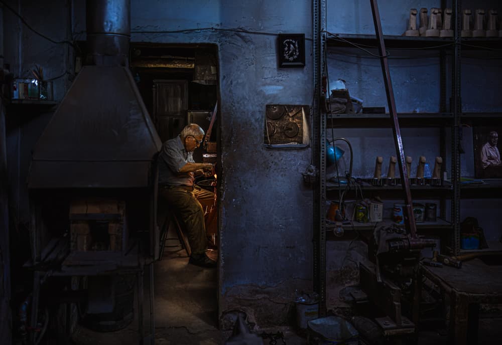 Artisan's Workshop Glow by Marco Tagliarino — canvas wall art