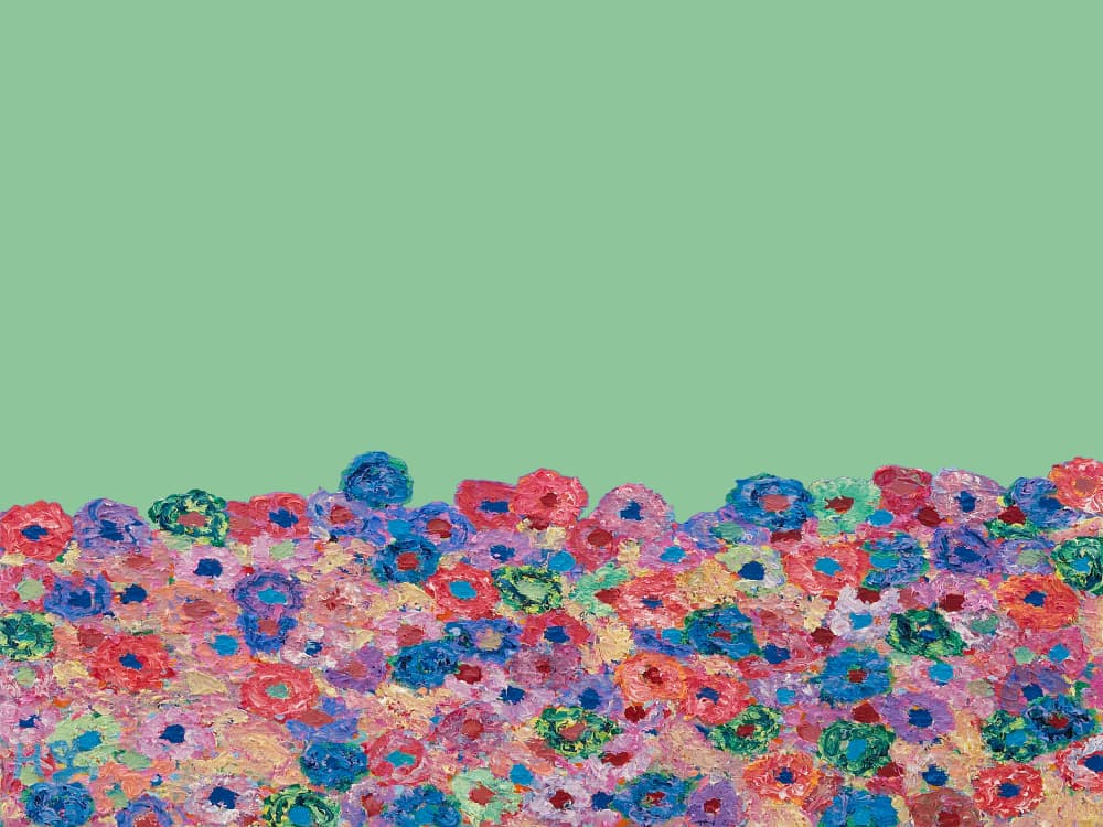 Vibrant Flower Field by Helen Joynson — canvas wall art