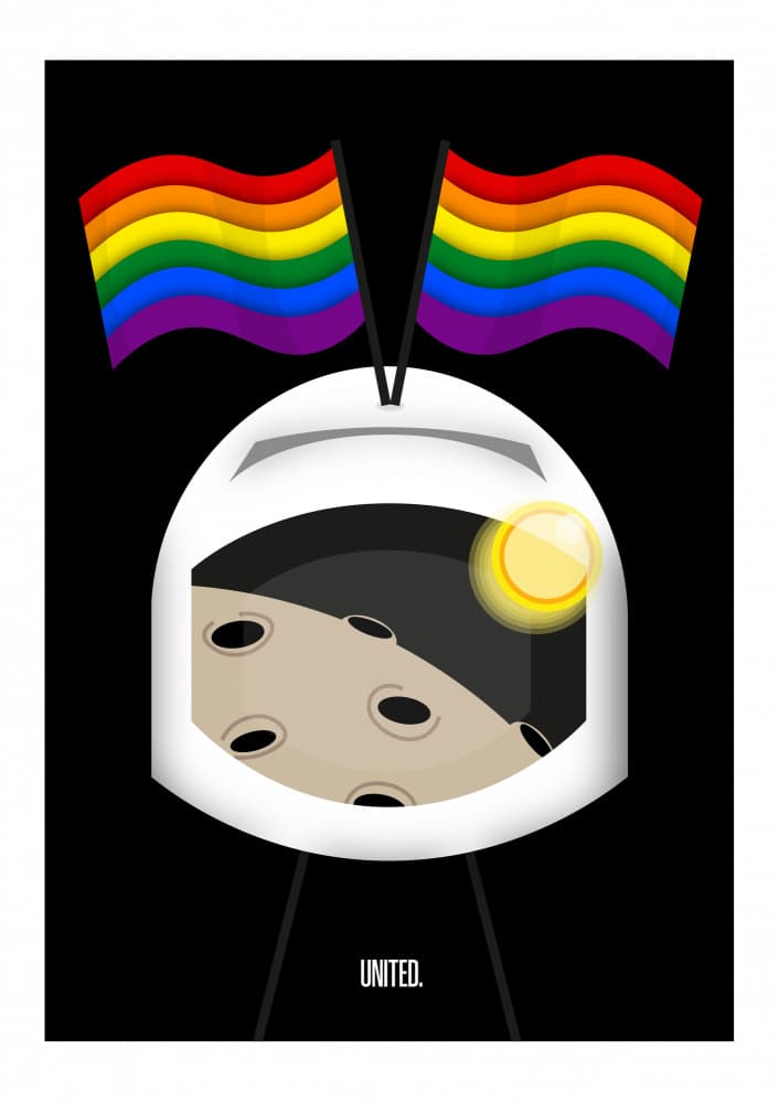 United Lunar Pride by Frances Collett — canvas wall art