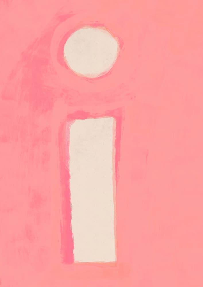 I(pink) by Treechild — canvas wall art