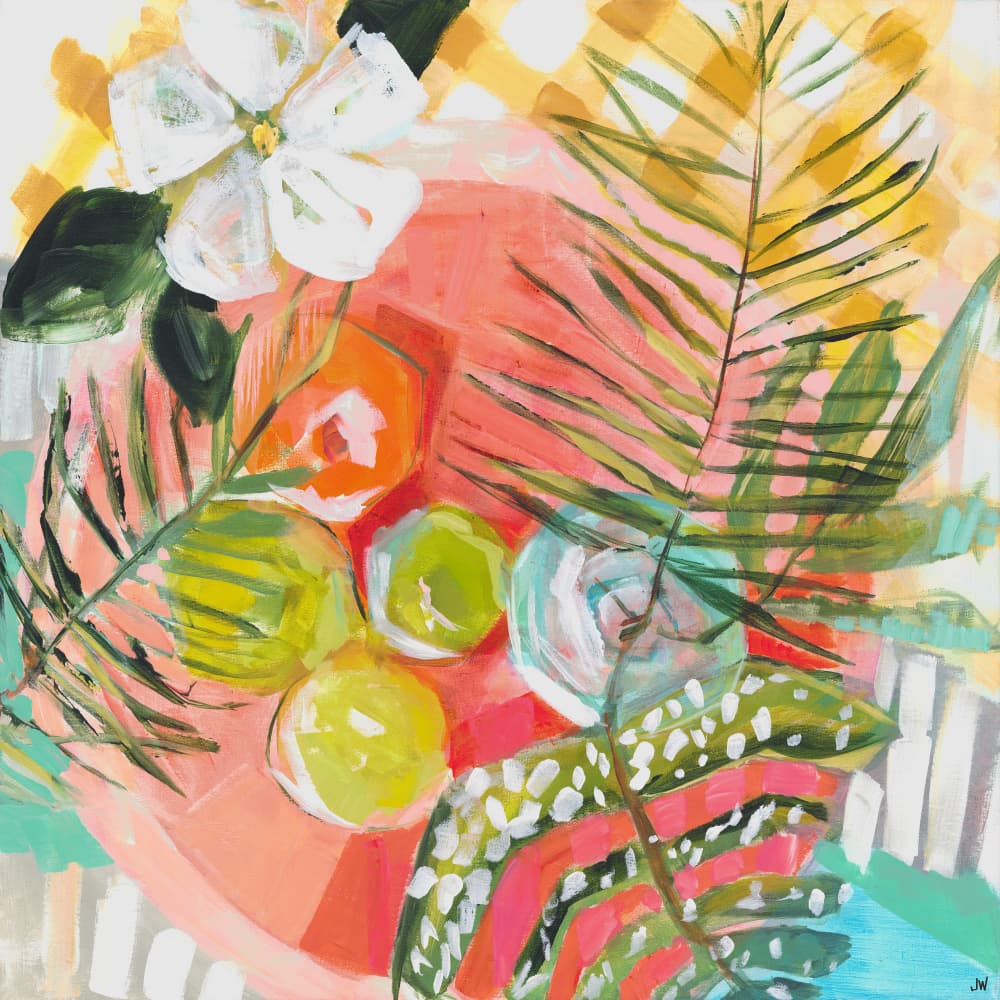 Tropical Tablescape by Jenny Westenhofer — canvas wall art