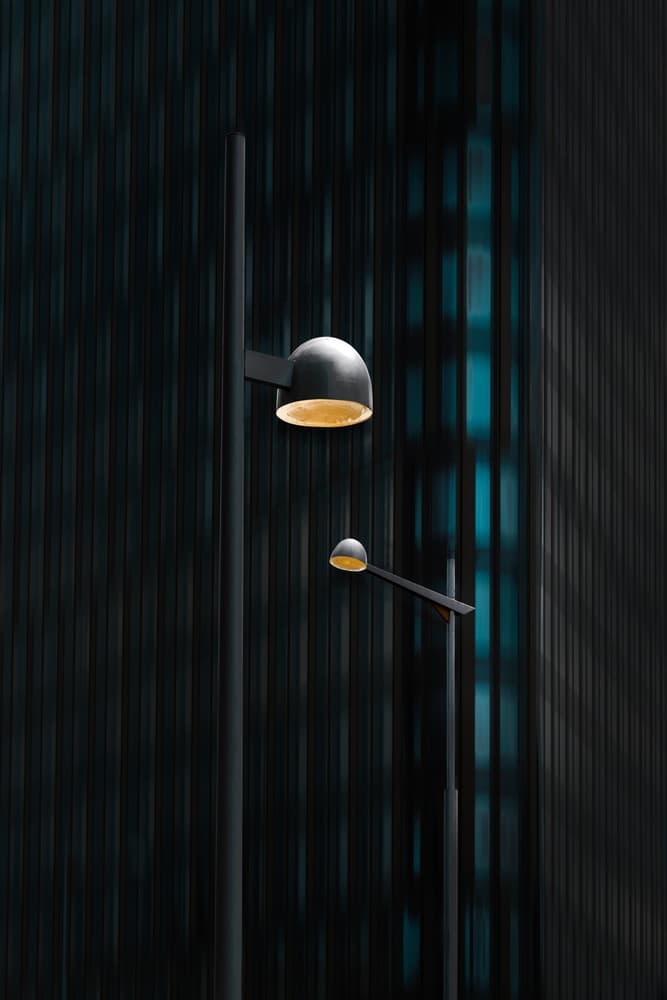 Modern Streetlights Glow by Marc Huybrighs — canvas wall art