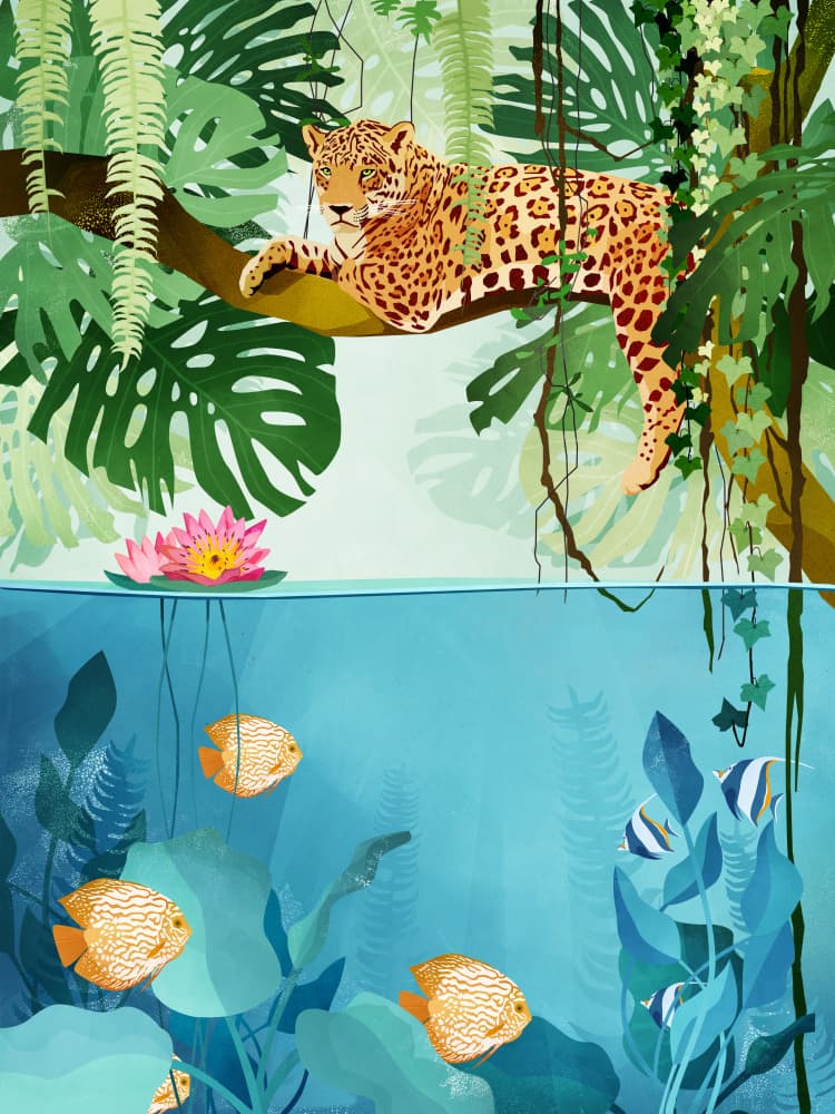 Welcome To the Jungle by Goed Blauw — canvas wall art