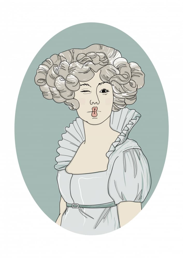 Sassy Regency Wink by Christina Heitmann — canvas wall art