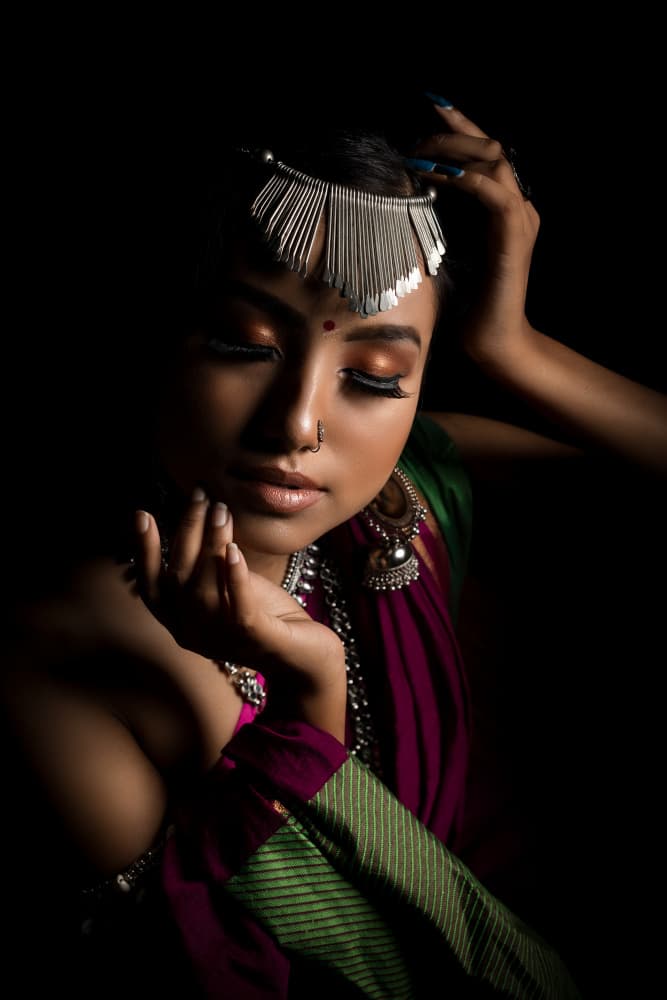 Elegant Indian Dancer by Prithul Das — canvas wall art