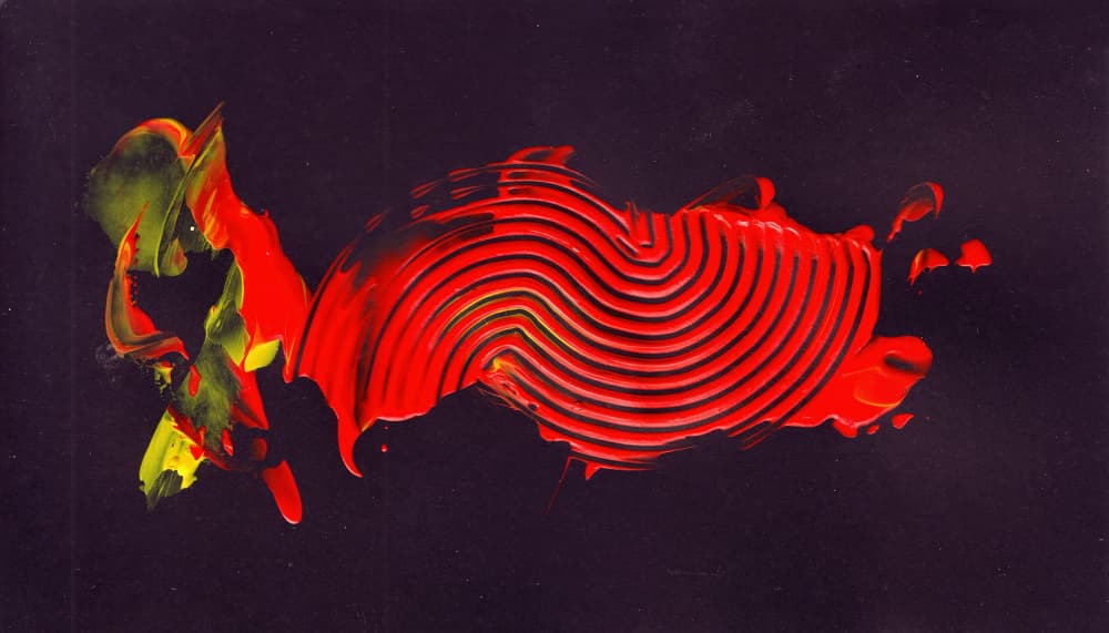 Abstract Red Ripple by Rafal Kulik — canvas wall art