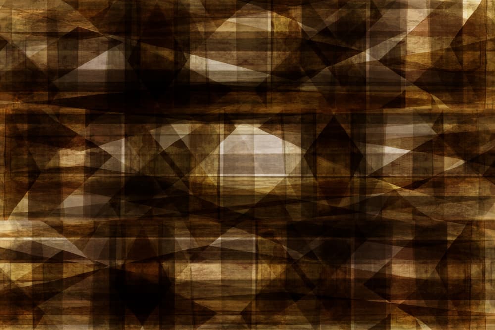 Brown Gold Abstract Geometry by cartissi — canvas wall art
