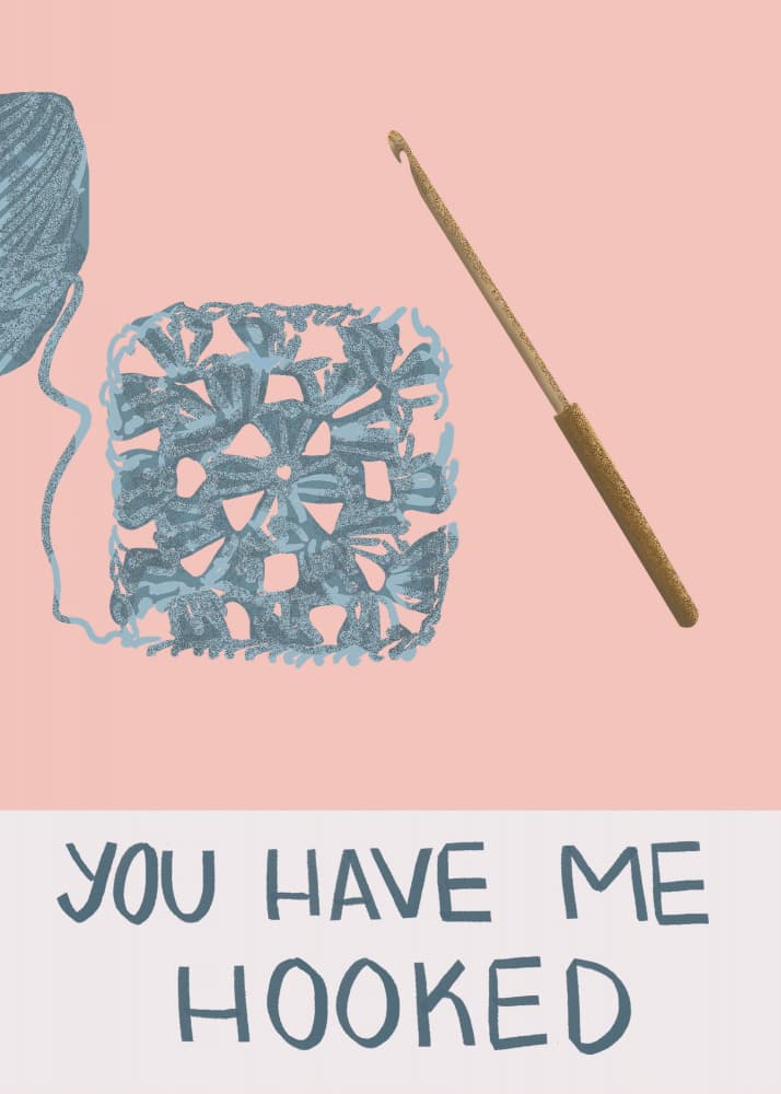 You Have Me Hooked by Charlotte Trudgett — canvas wall art