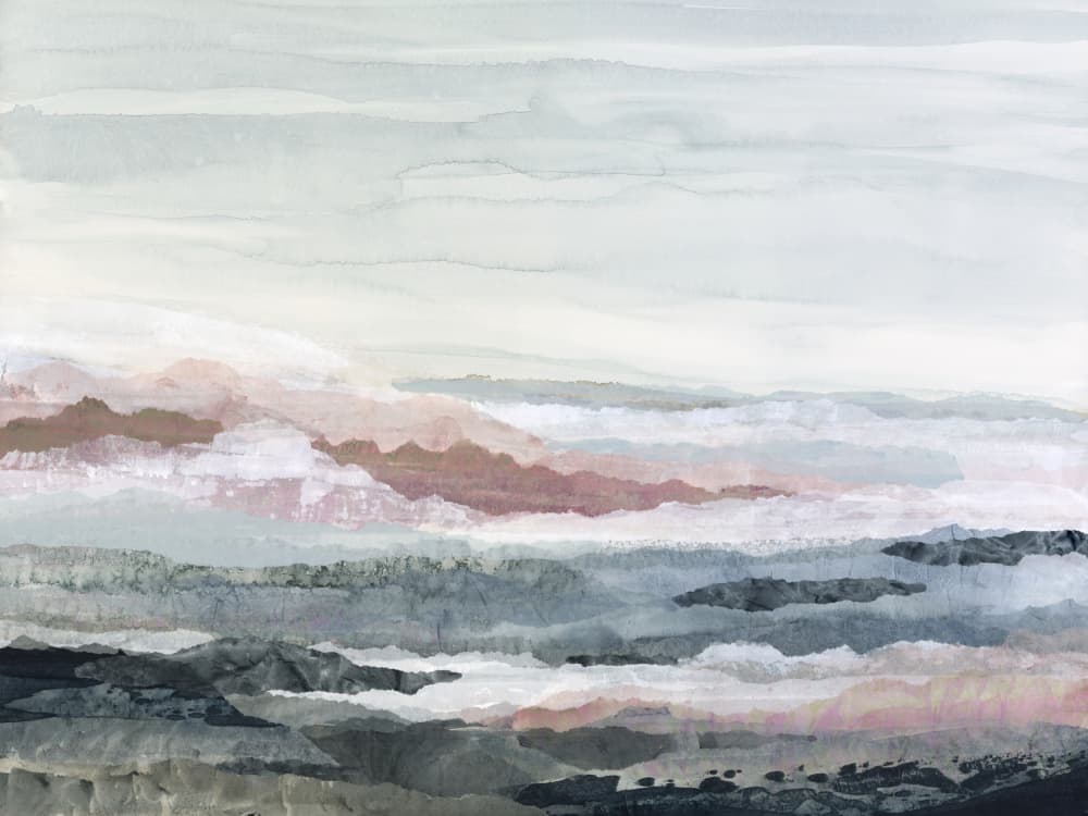 Misty Mountain Layers by Lara Eckerman — canvas wall art