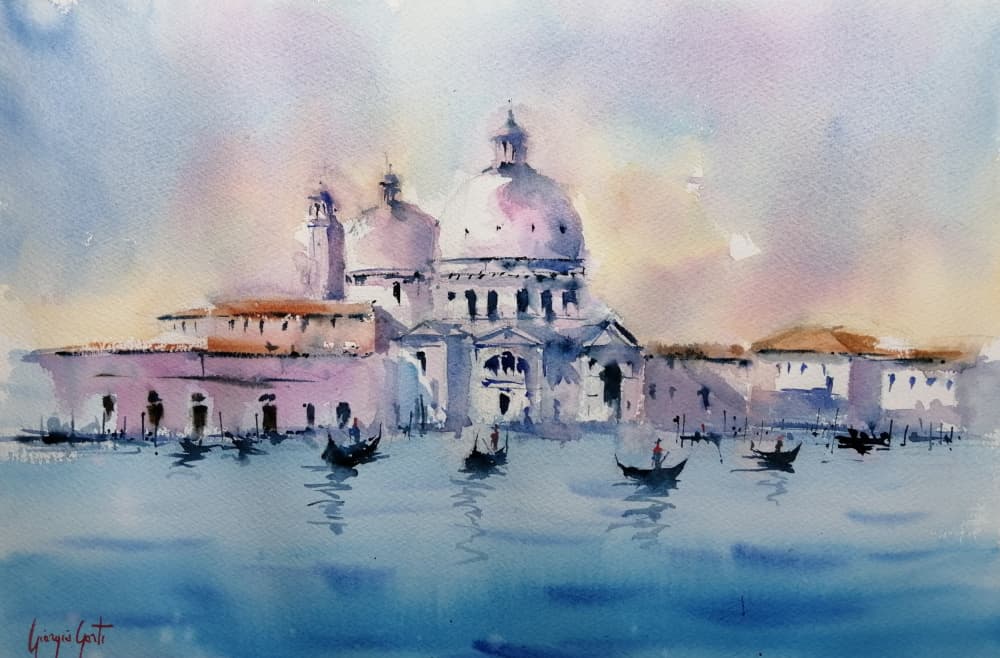 Venice Basilica Reflections by Giorgio Gosti — canvas wall art