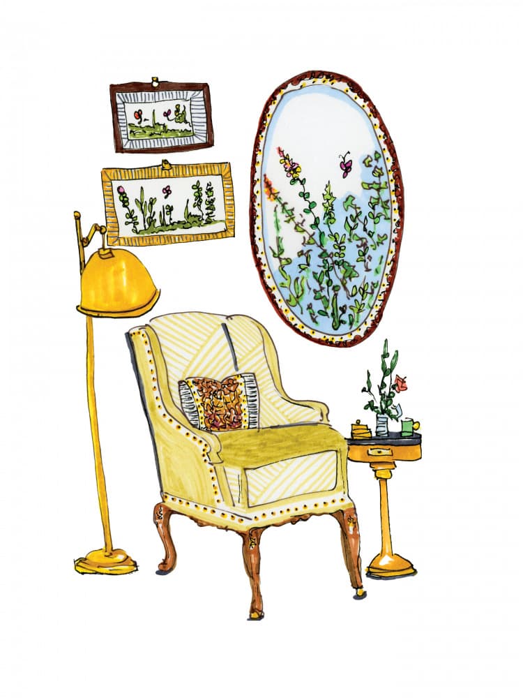 Cozy Armchair Corner by Breanna Megan Studio — canvas wall art