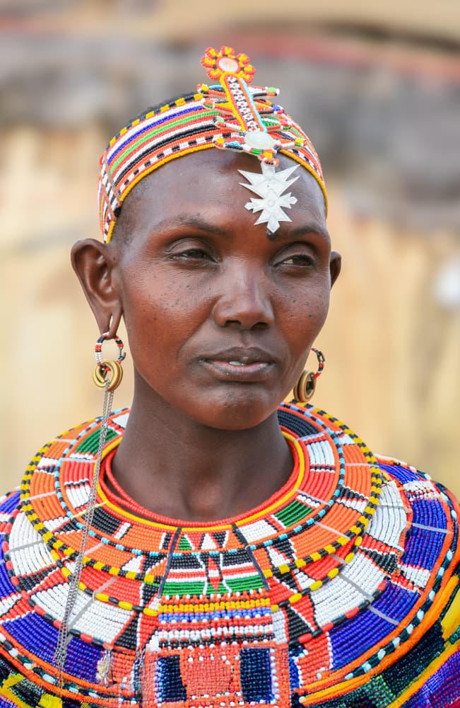 Maasai Woman Portrait by Jeffrey C. Sink — canvas wall art