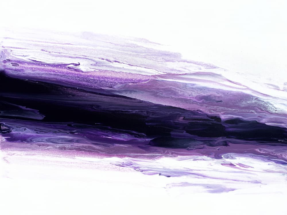 Ethereal Violet Flow by Alyson Storms — canvas wall art