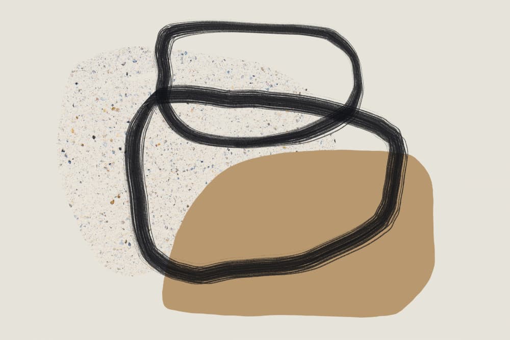 Organic Shapes And Earthy Tones by uplusmestudio — canvas wall art