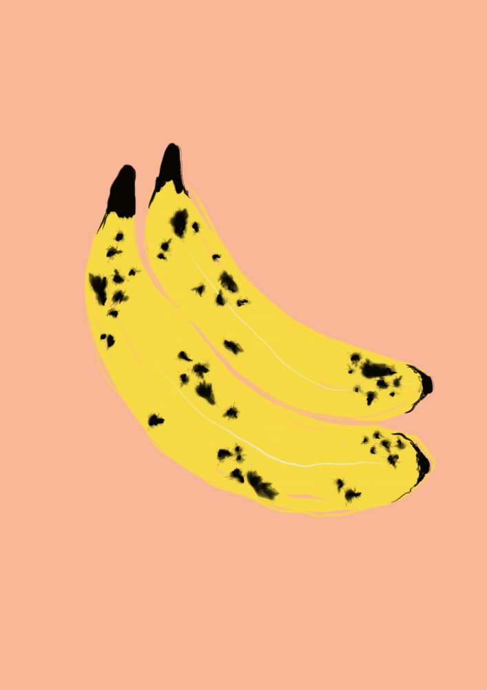 Sweet Spotted Bananas by Ute Arnold — canvas wall art