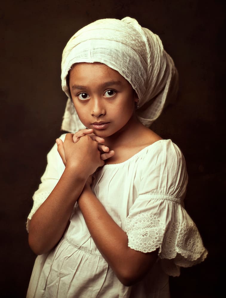 Classic Girl Portrait by Hari Sulistiawan — canvas wall art