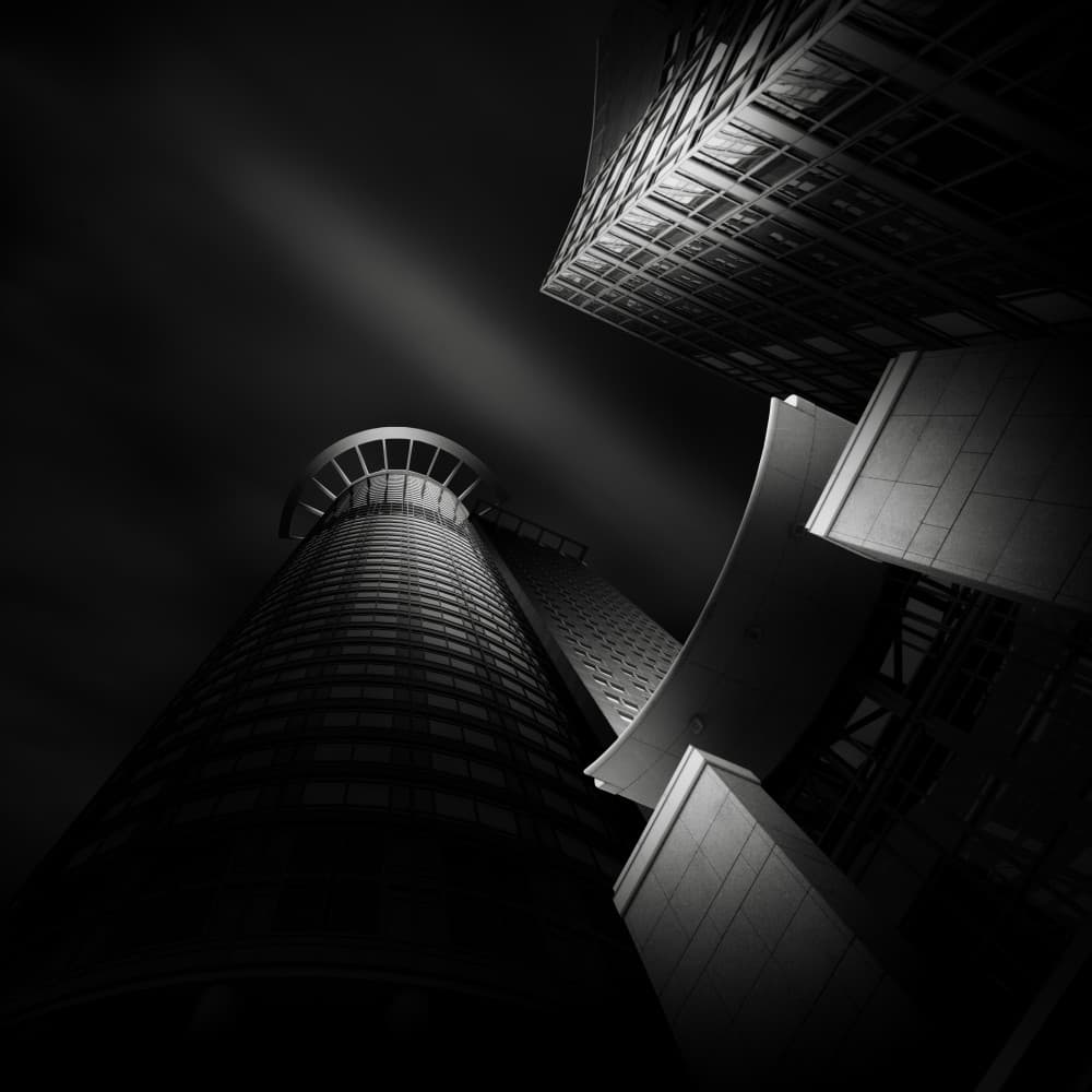 Dark Cityscape Vision by Haggard — canvas wall art