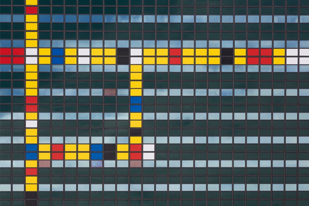 Modern Geometric Facade by Jan Niezen — canvas wall art