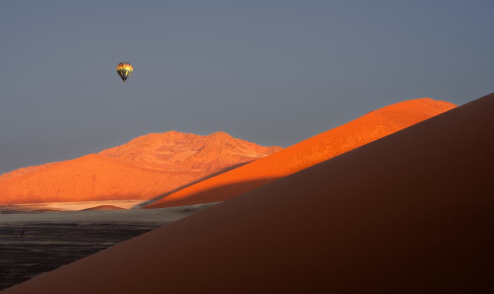 Desert Balloon Sunrise by Allen SDCA — canvas wall art