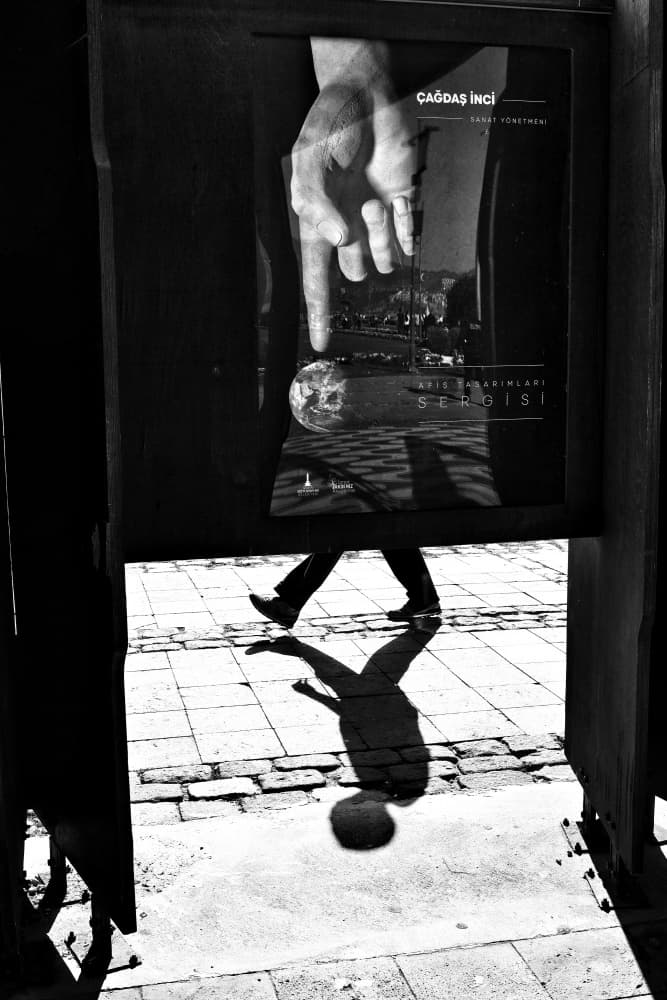 Urban Shadow Walk by Ali Ayer — canvas wall art