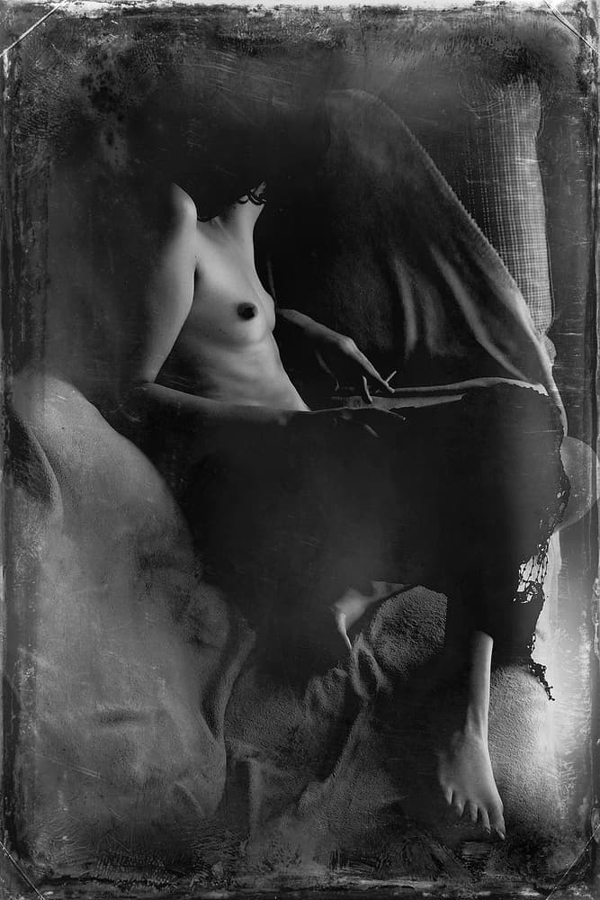 Sensual Nude Form by Bogdan Bouşcă — canvas wall art