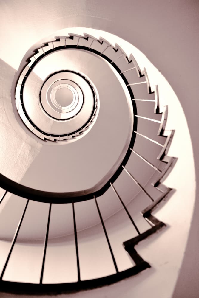 Winding Spiral Staircase by Christina Sillen — canvas wall art