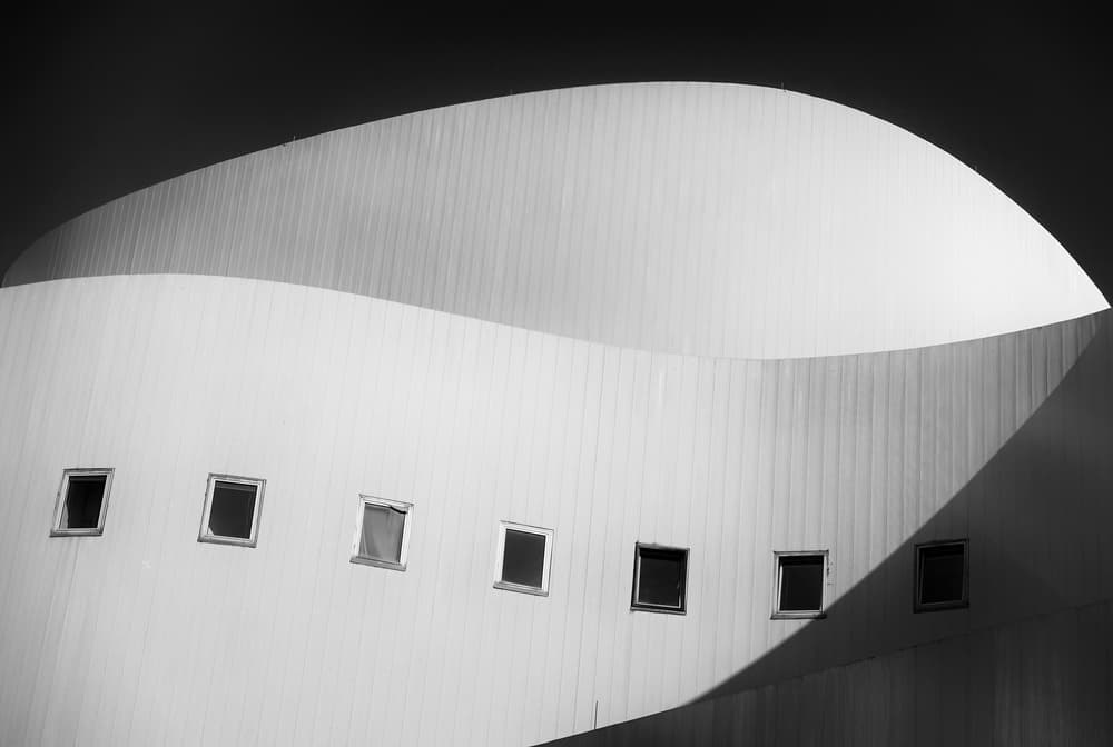 Modern Architectural Curves by Hans-Wolfgang Hawerkamp — canvas wall art
