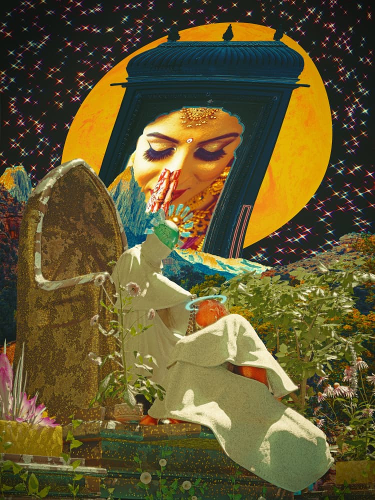 Mystical Night Prayer by CosmoZach — canvas wall art