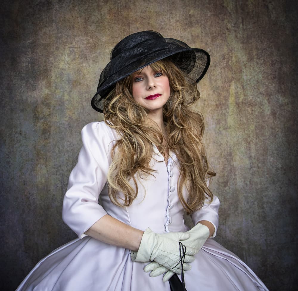 Elegant Woman Black Hat by Daniel Springgay — canvas wall art