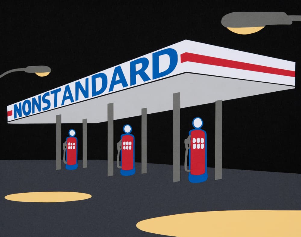 Nonstandard Night Station by Rankin Willard — canvas wall art