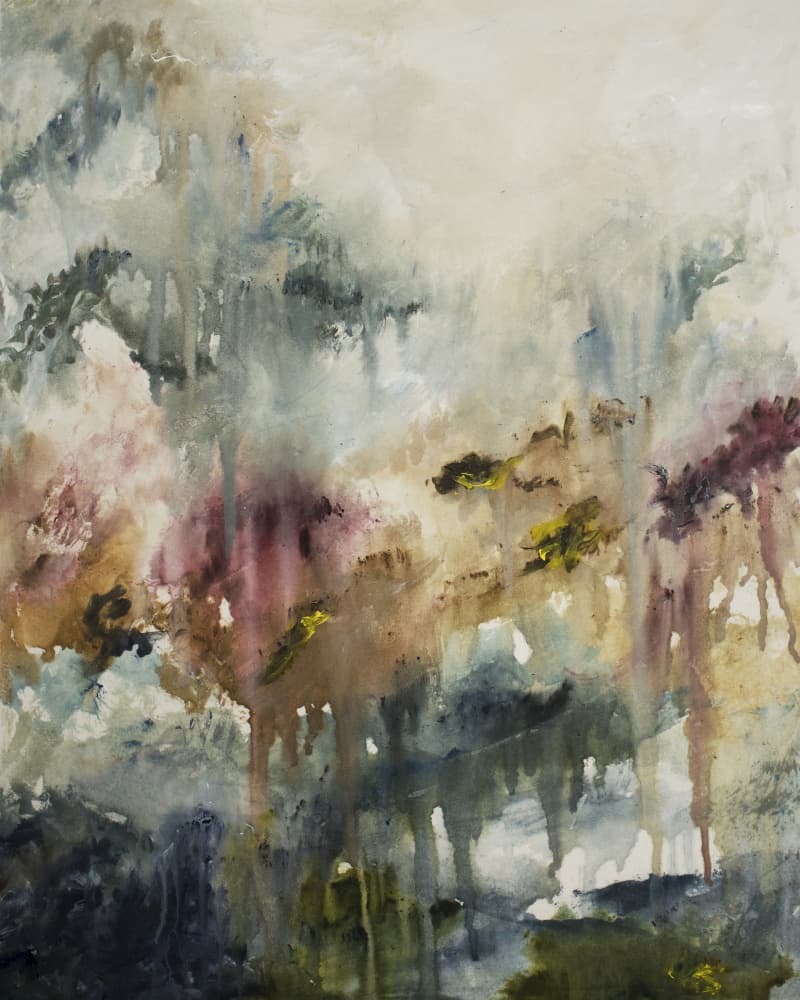 Misty Garden Flow by Emily Tingey — canvas wall art