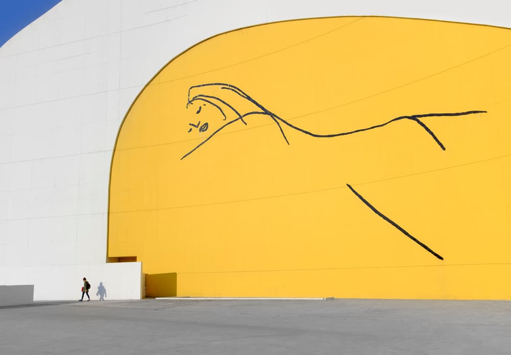 Yellow Wall Line Art by Xavier Garci — canvas wall art
