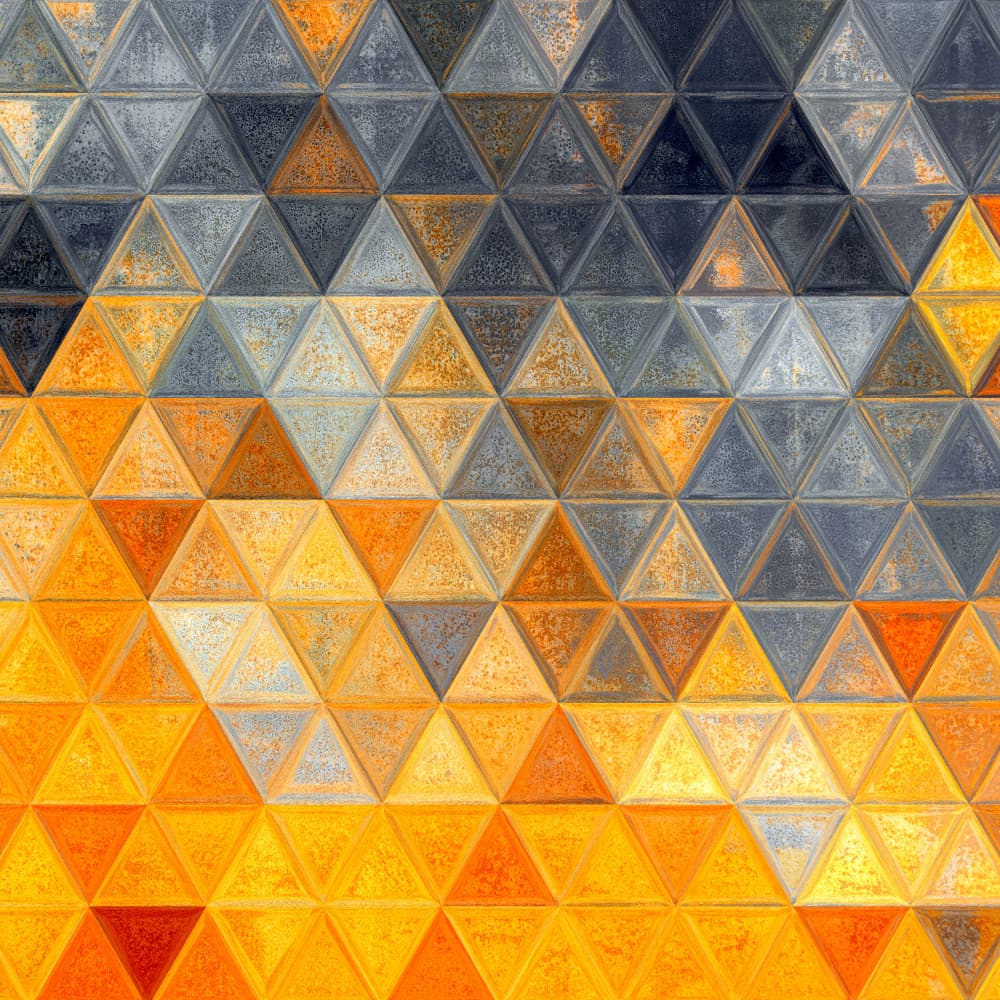 Textured Triangle Gradient by Justyna Jaszke — canvas wall art