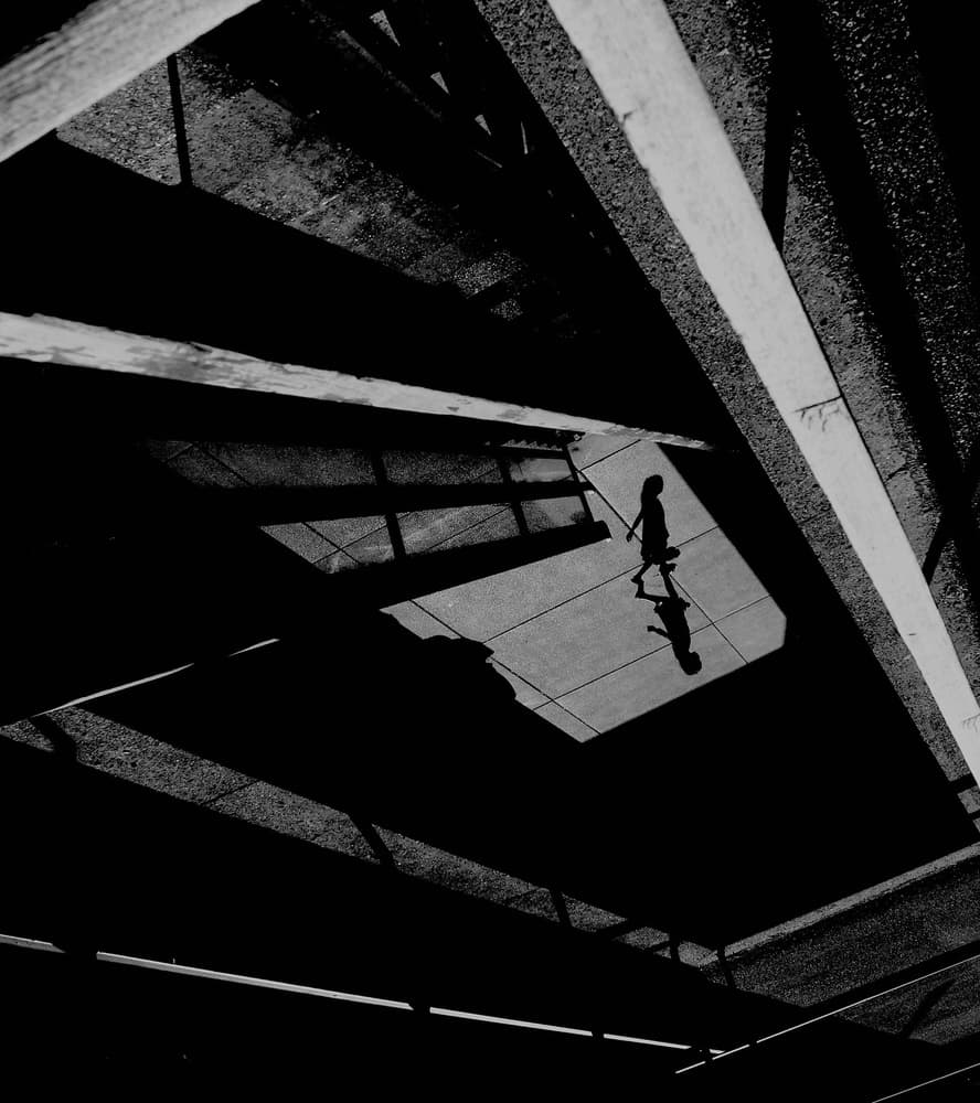 Walking Shadow by Jian Wang — canvas wall art