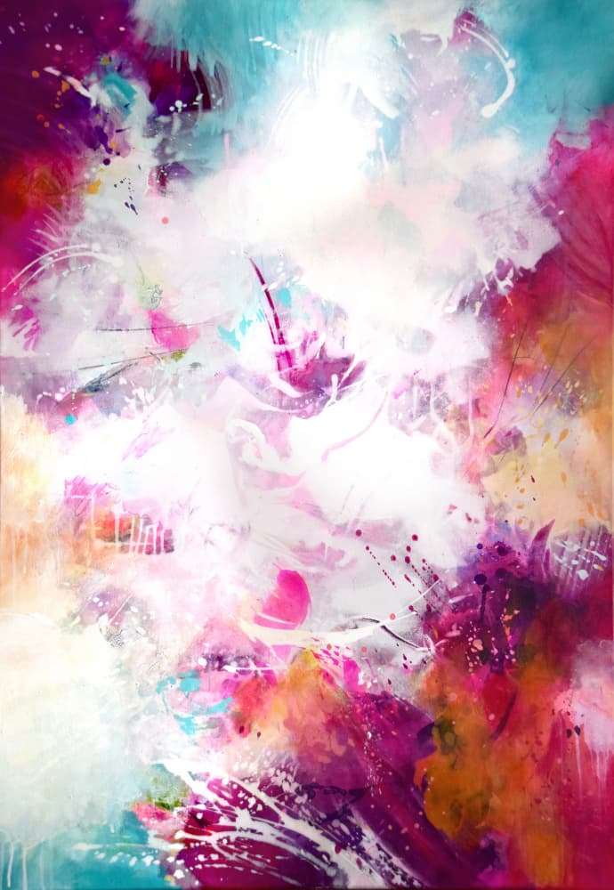 Colorful Fluid Abstract by Kirsten Handelmann — canvas wall art