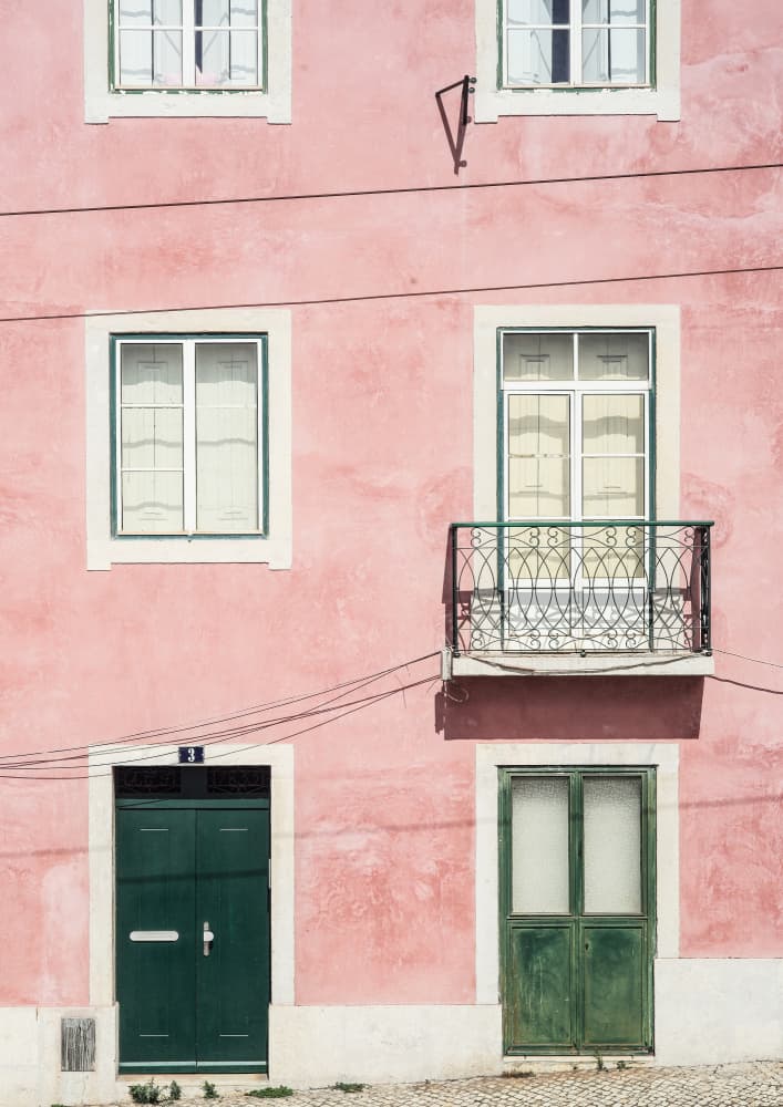 Pink Façade Harmony by Shot by Clint — canvas wall art