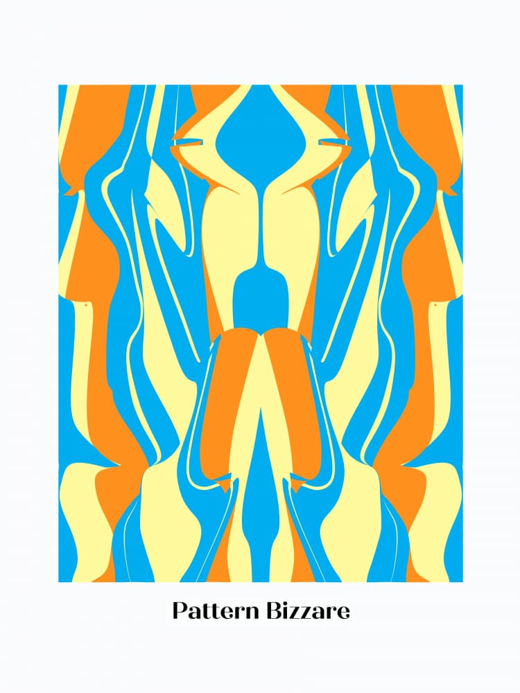 Vibrant Abstract Symmetry by Little Dean — canvas wall art