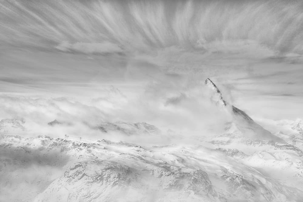 Dramatic Alpine Vista by Peter Svoboda MQEP — canvas wall art