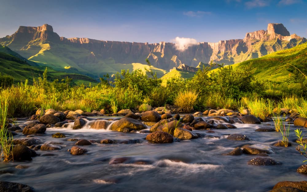 Majestic Mountain River by Brian van Niekerk — canvas wall art