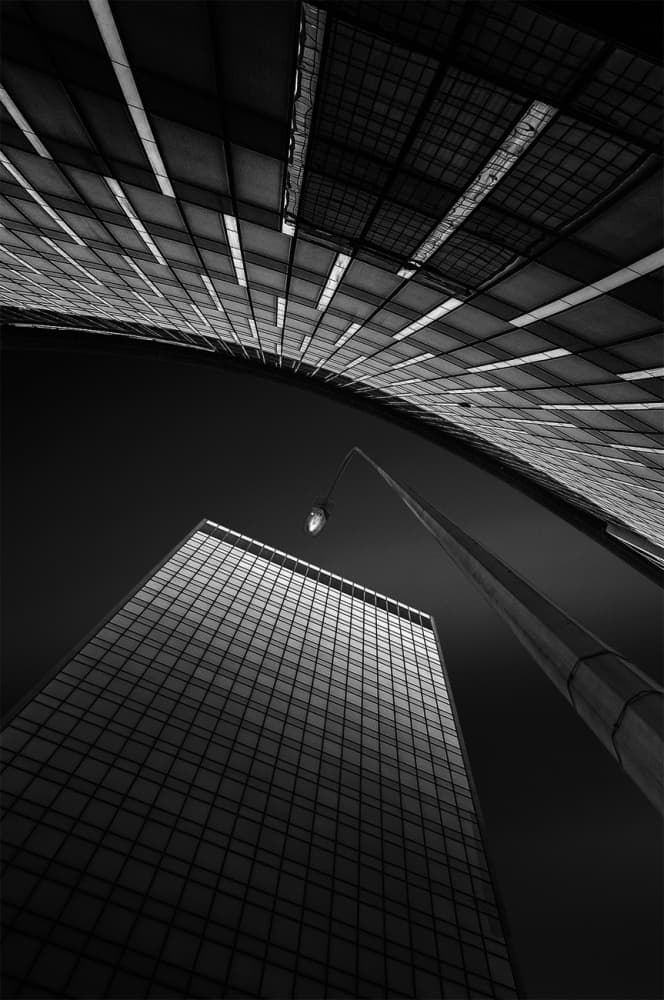 Abstract Urban Geometry by Jef Van den Houte — canvas wall art