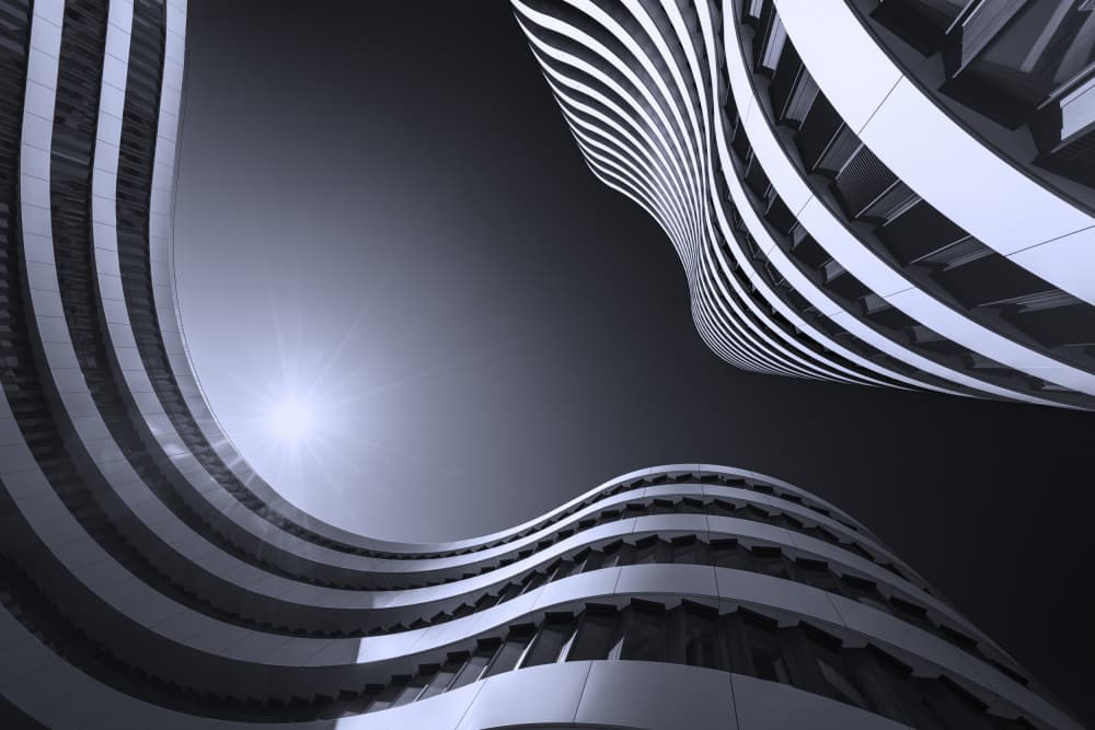Curved Modern Architecture by Michael Eßig — canvas wall art