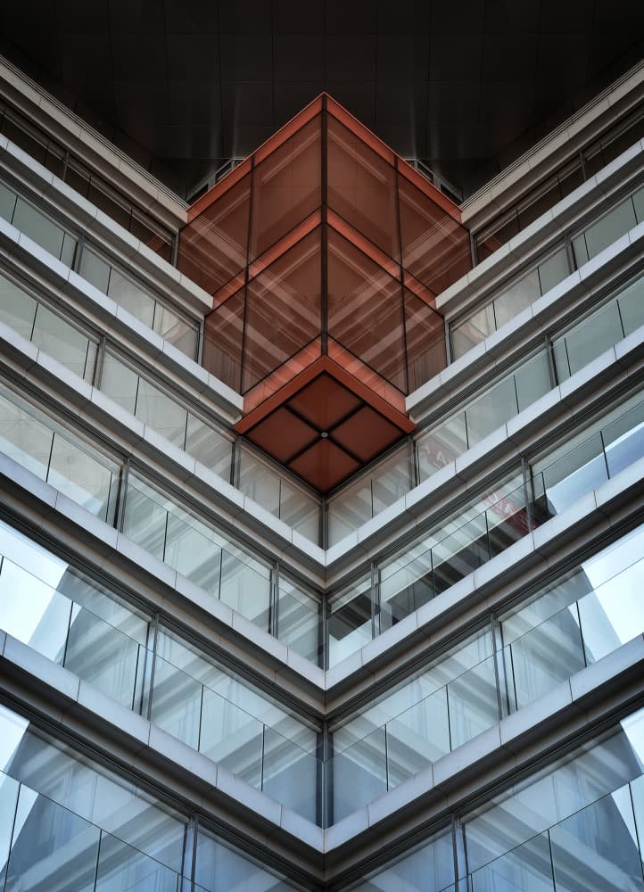 Modern Geometric Facade by Jorge Pimenta — canvas wall art